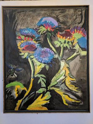 Artichauds en fleurs