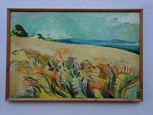 Vent dans les champs de blé